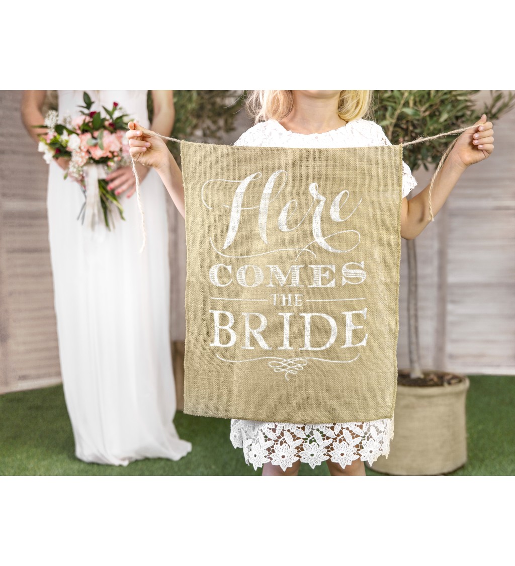 Svatební dekorace - Here comes the bride