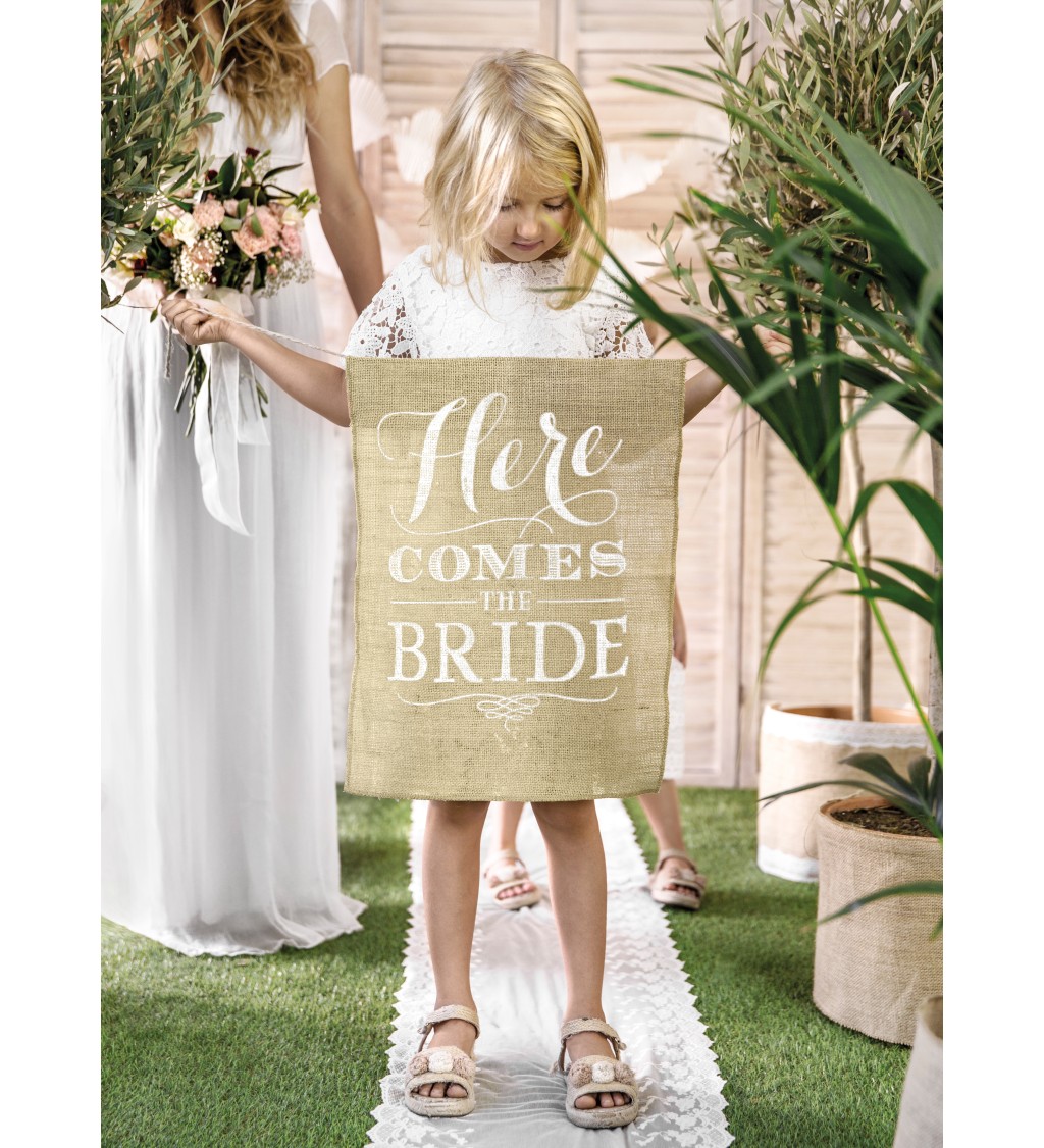 Svatební dekorace - Here comes the bride