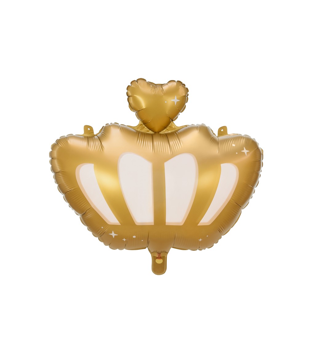Fóliový balónek - zlatá korunka