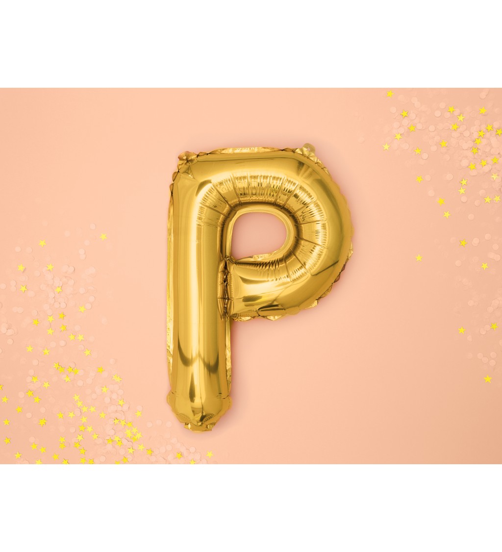 Fóliový balónek P - růžové zlato
