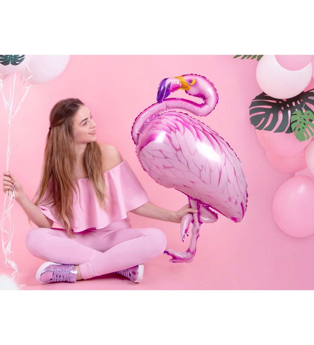 Fóliový balónek Flamingo