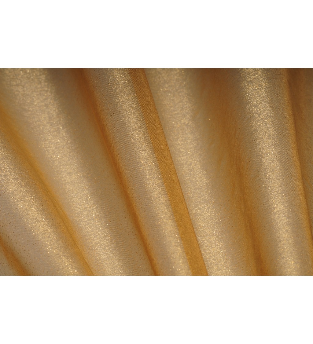 Zlatá třpytivá organza - větší