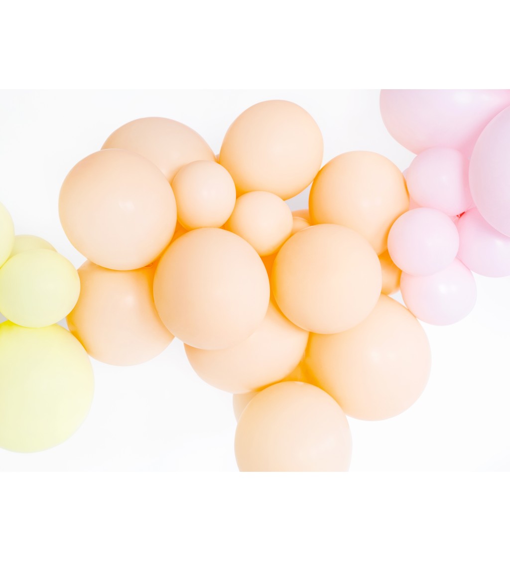 Balónek Strong - pastelová - světle broskvová, 30 cm