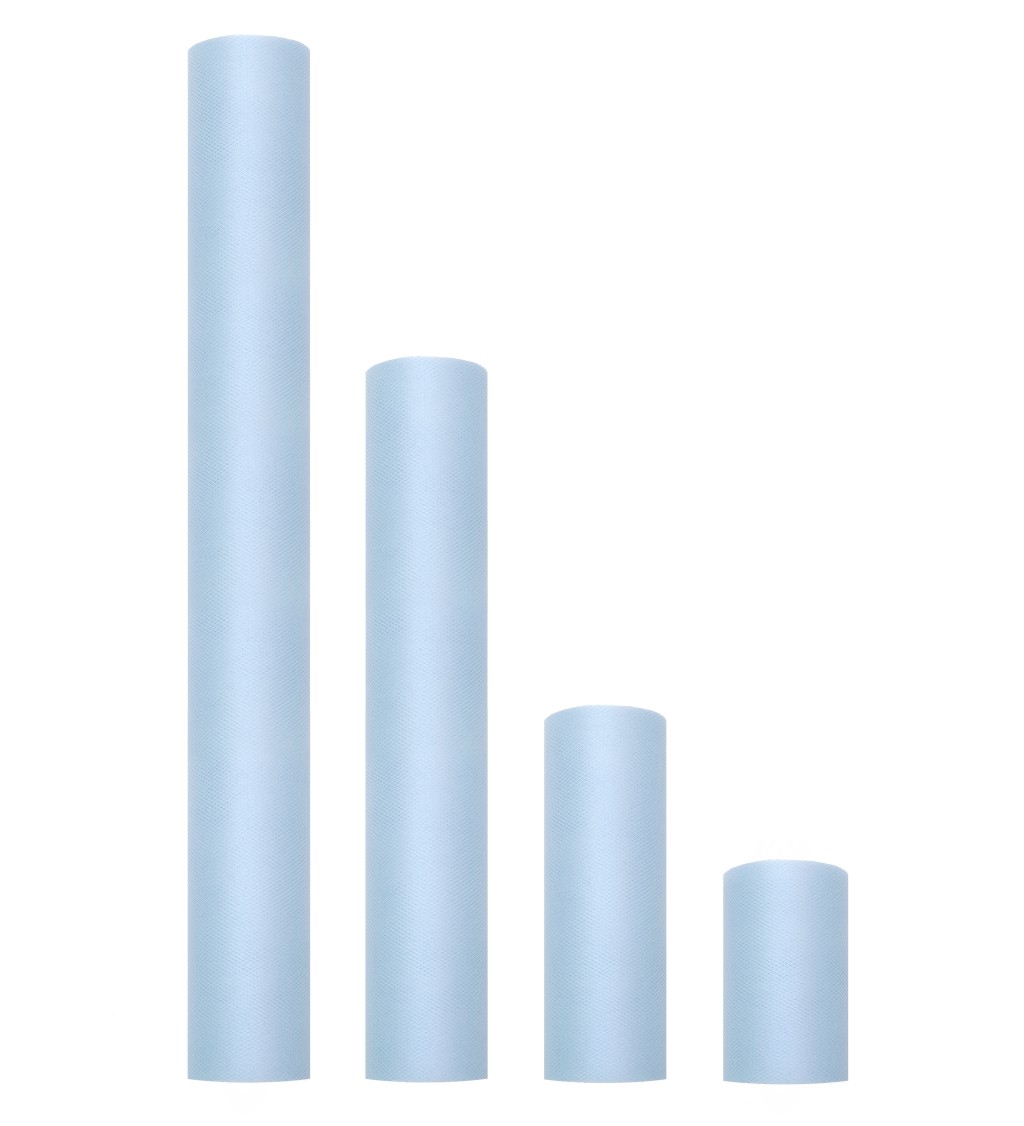 Světle modrý tyl - role (0,15 m)