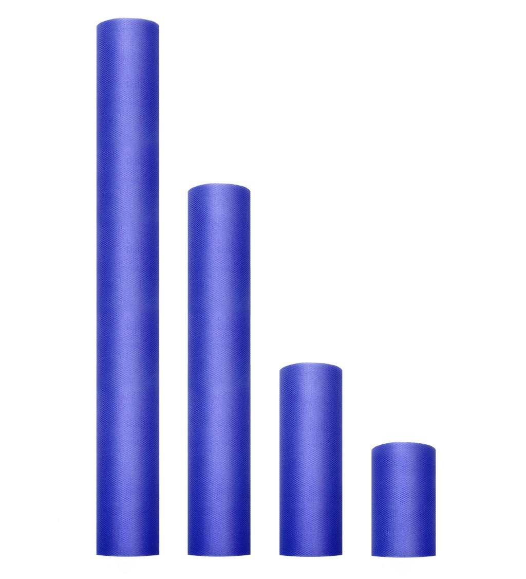 Tmavě modrý tyl - role (0,15 m)