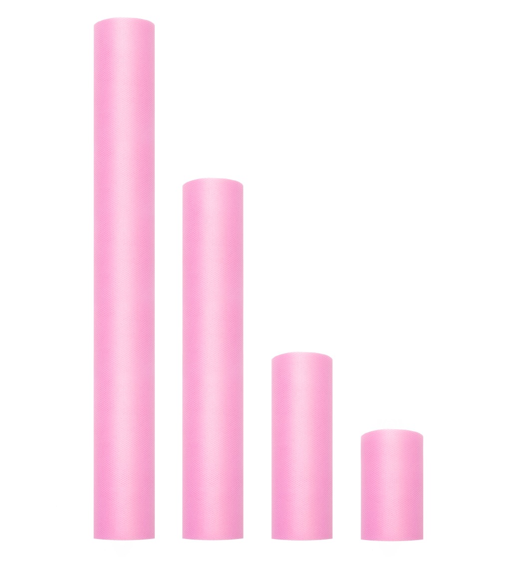Světle růžový tyl - role (0,15 m)