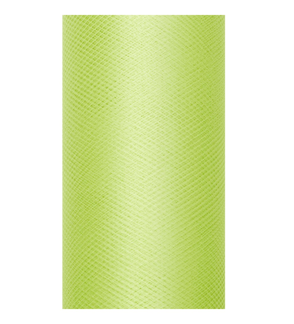 Světle zelený tyl - role (0,15 m)