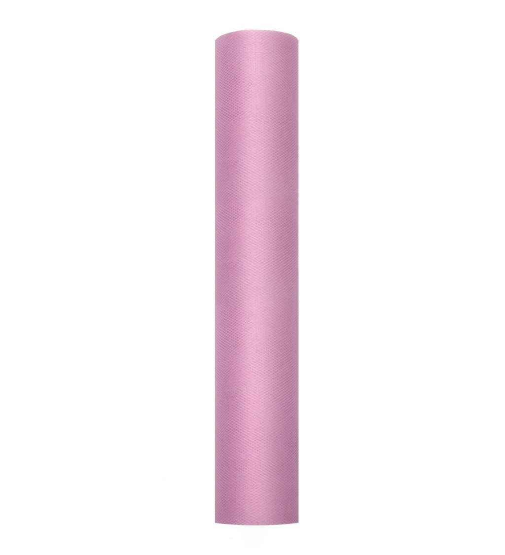 Pudrově růžový tyl - role (0,3 m)