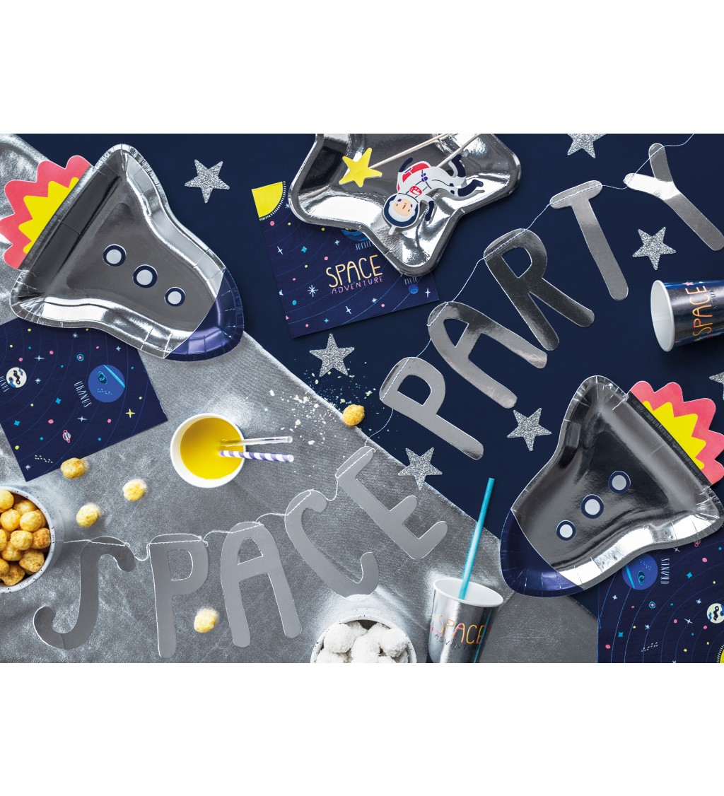 Papírové talířky - Space party