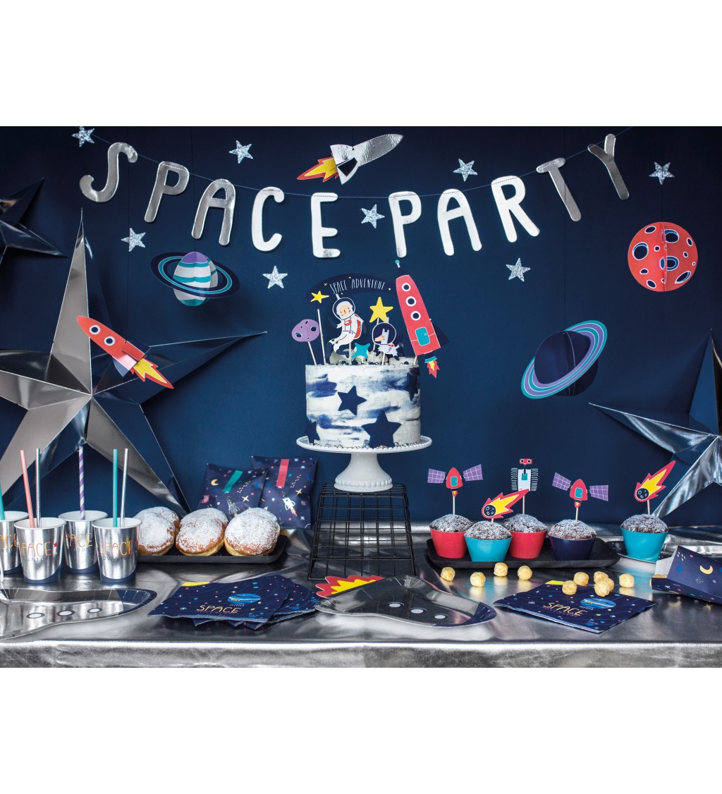 Papírové talířky - Space party