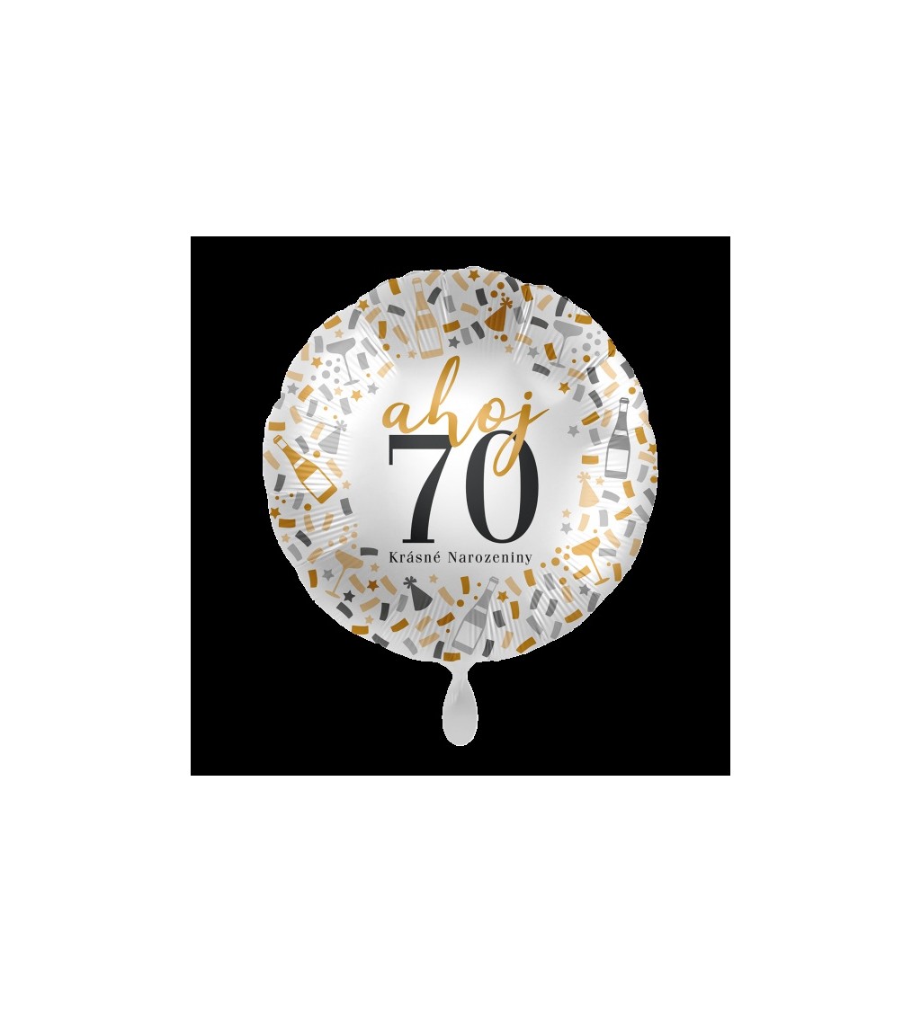 Fóliový balónek 70 Krásné narozeniny