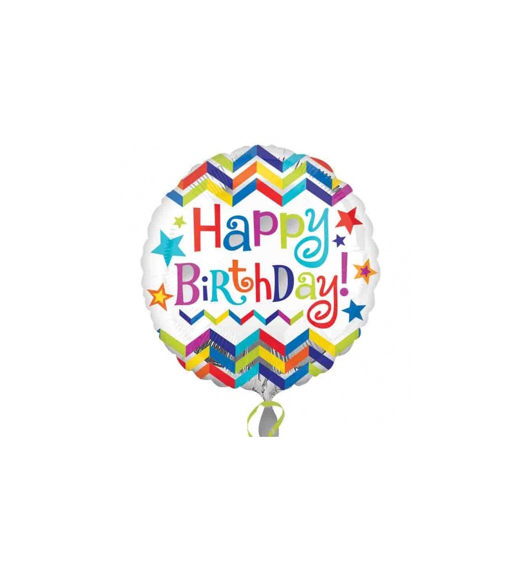 Foliový balonek Happy birthday II.