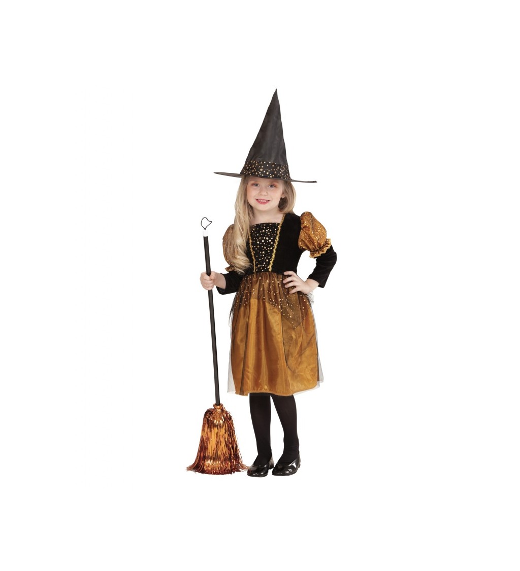 Dětský kostým Zlatá čarodějnice