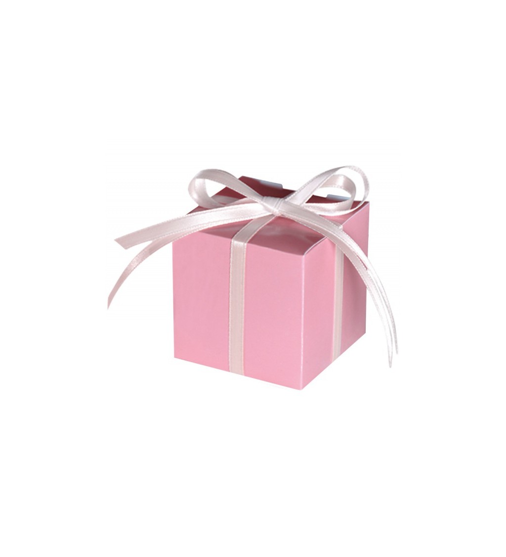 Růžová dárková krabička - 100 ks