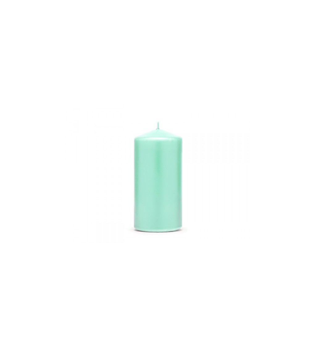 Matná peprmintová svíčka 12 cm