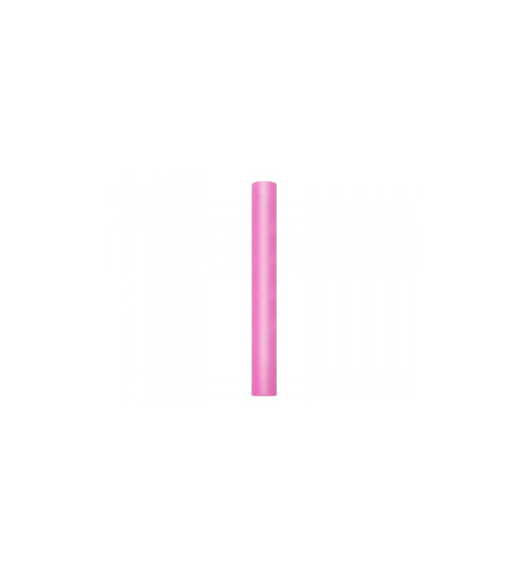 Růžový tyl - role (0,5 m)