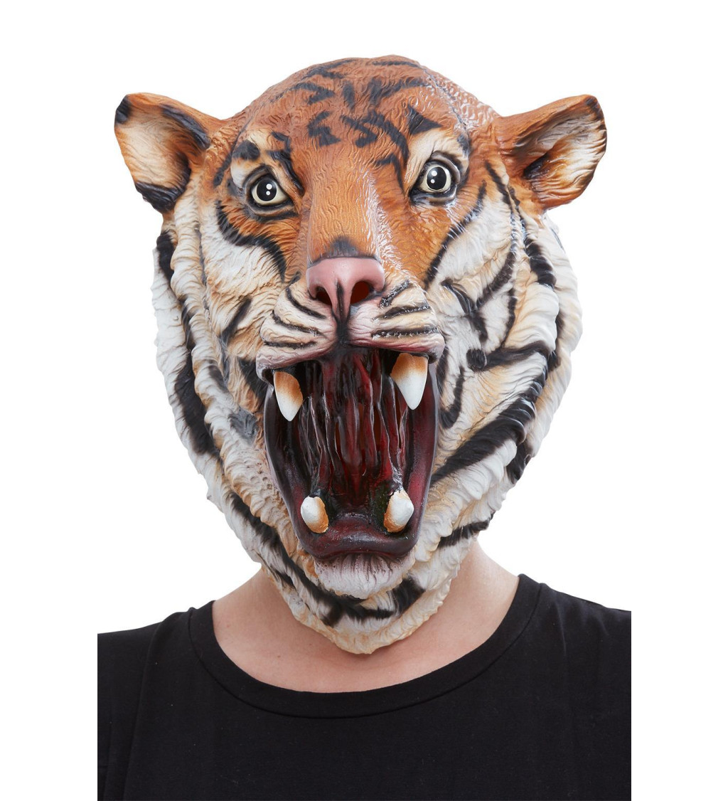 Latexová maska tygra