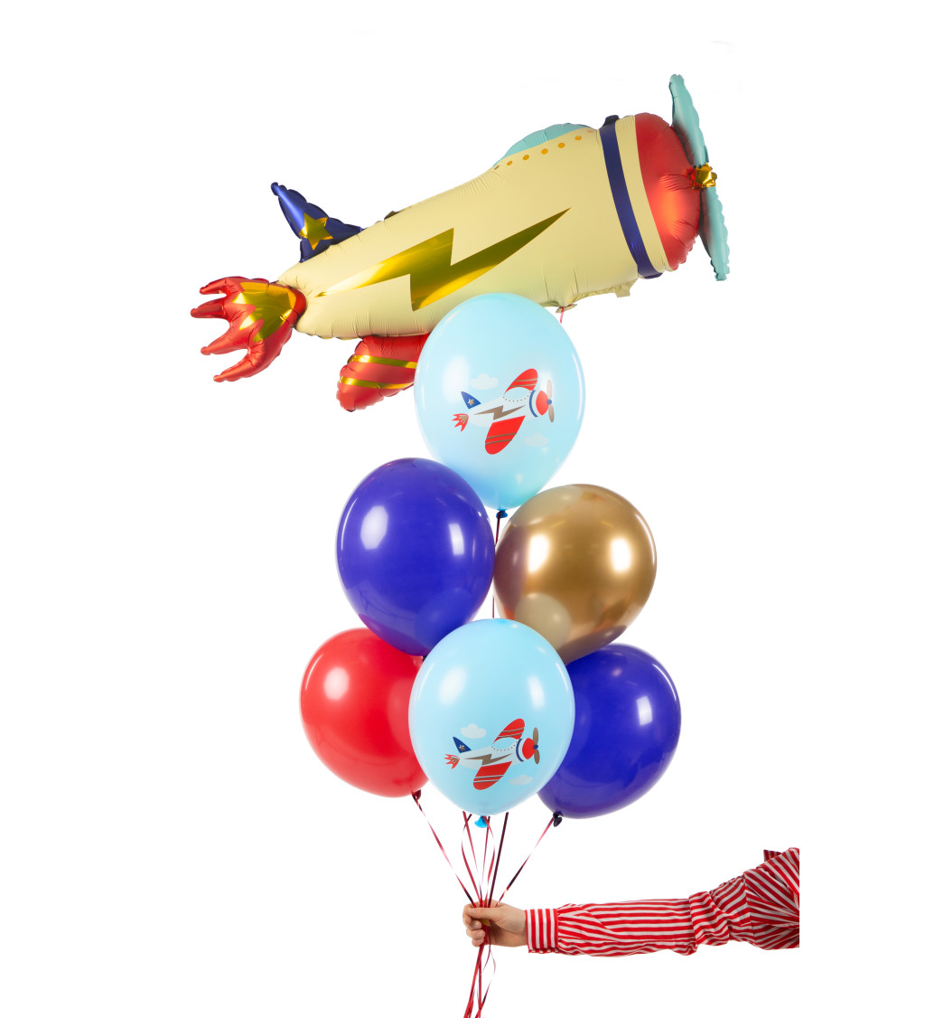 Sada balónků mix Letadlo - 6ks