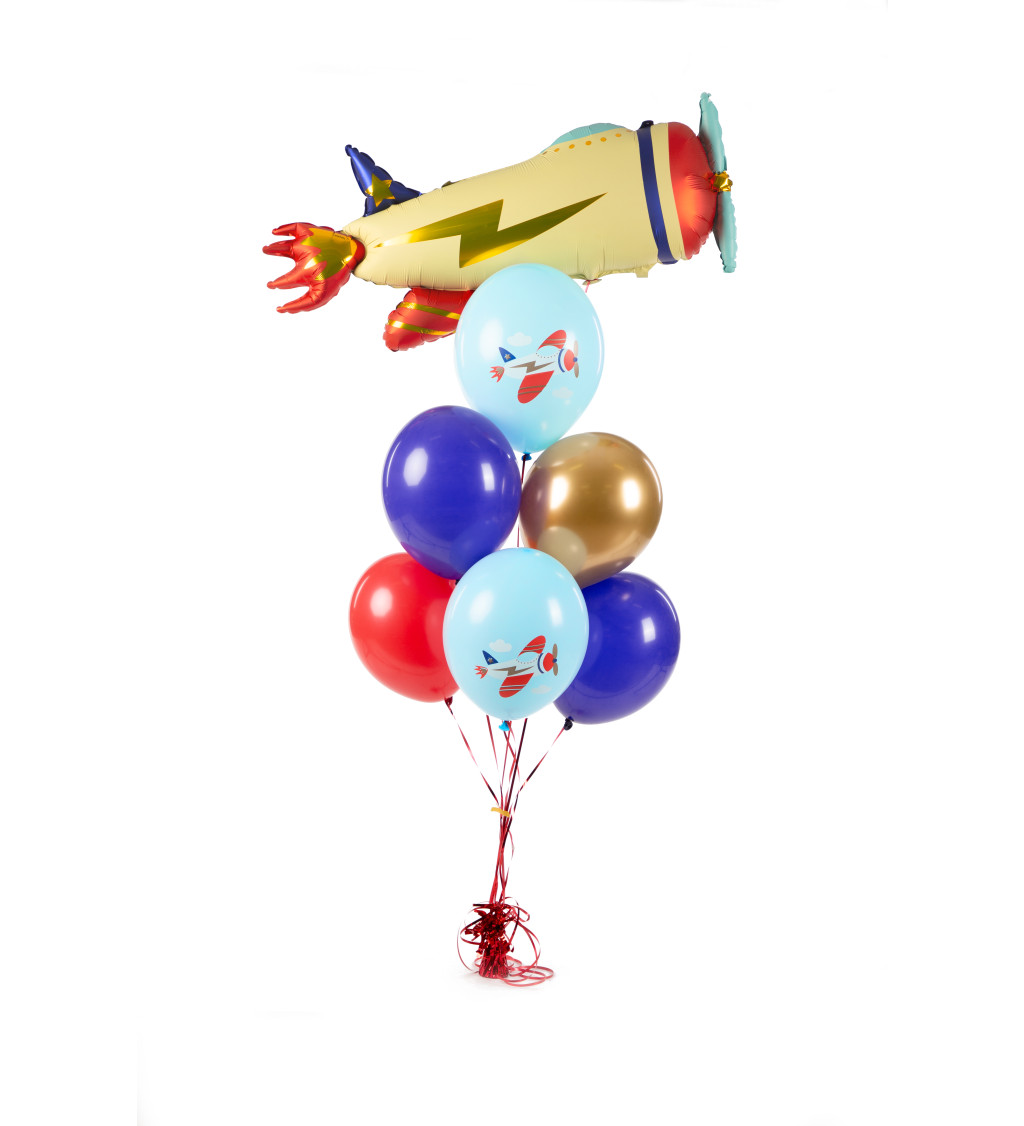 Sada balónků mix Letadlo - 6ks