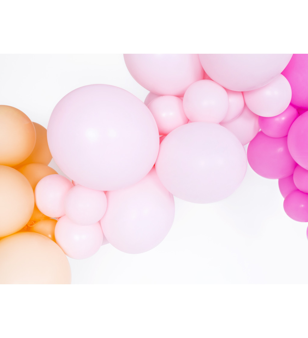 Latexové balóny pastelovo- růžové