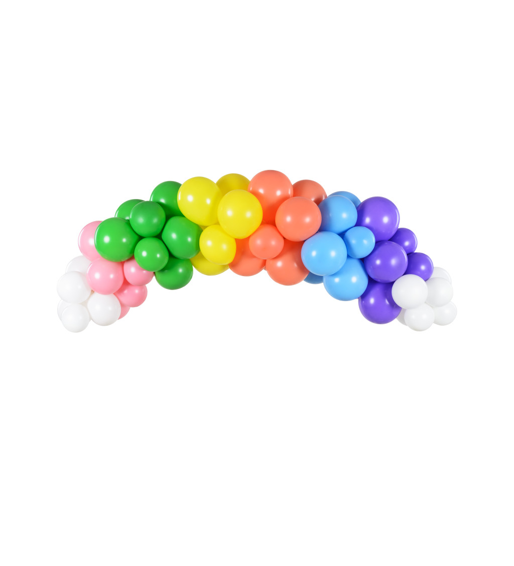 Rainbow latexové balónky - bílé