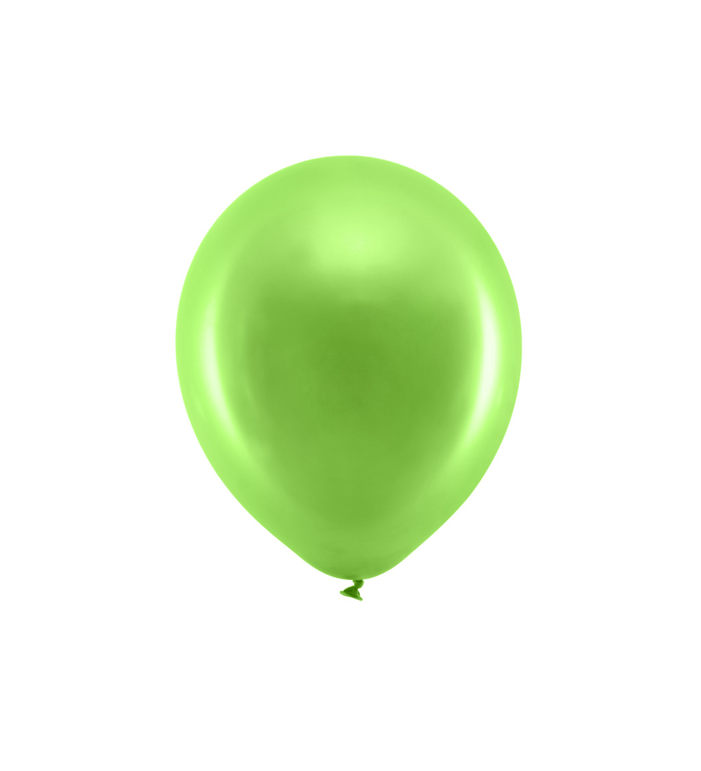 Rainbow jasně zelené balónky 10 ks