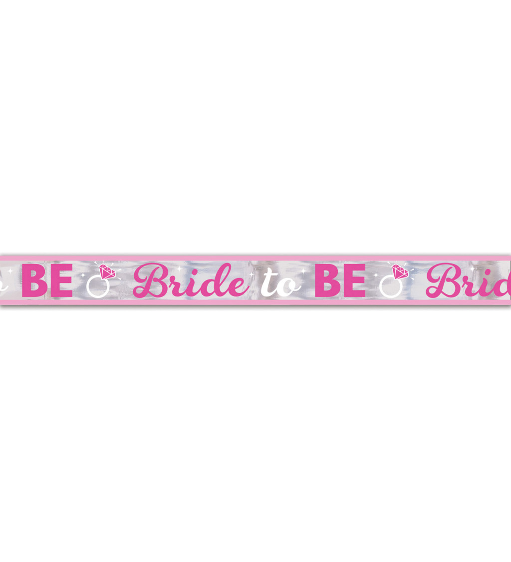 Banner s nápisem "Bride to be"