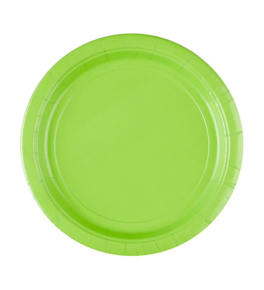 Světle zelené talířky