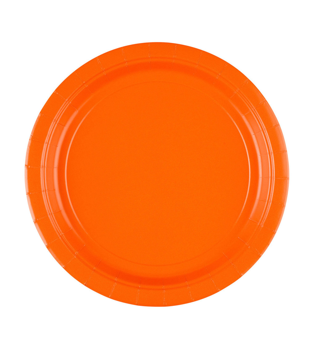 Party talířky - oranžové