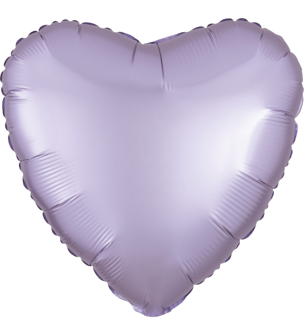 Fialový balón - srdce