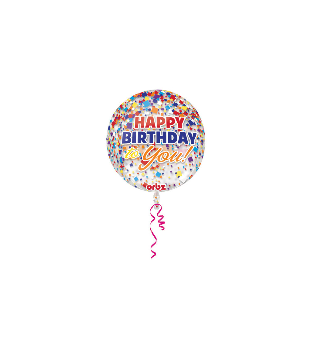 Fóliový balónek  Happy B-day to you