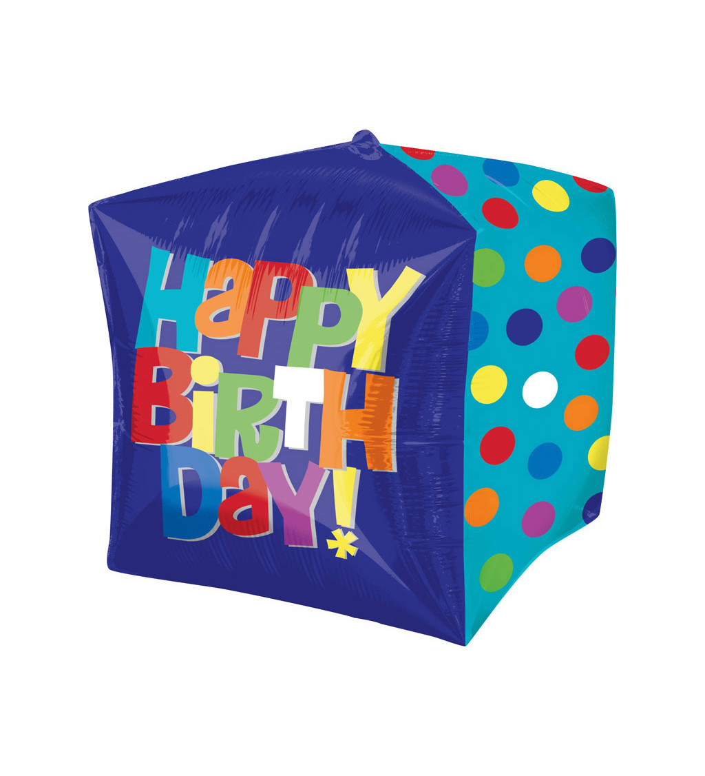 Balón kostka - Happy Birthday!