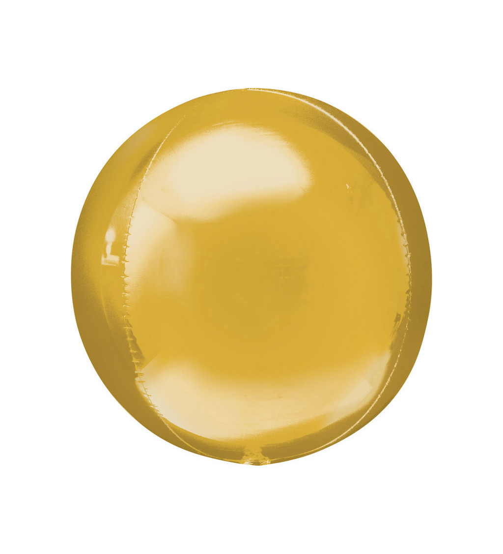 Velký zlatý kulatý balónek