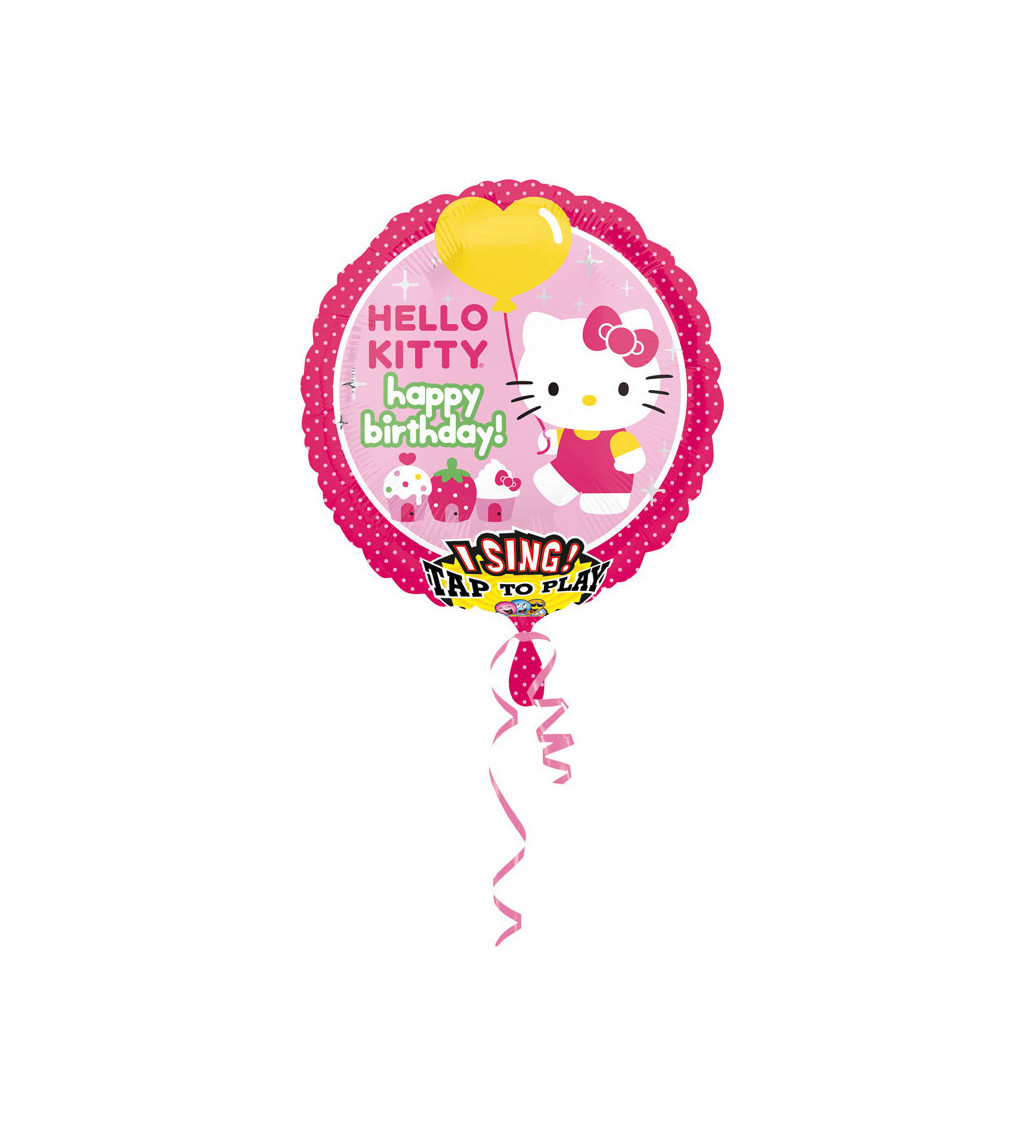 Hello Kitty zpívající balónek - happy birtday!