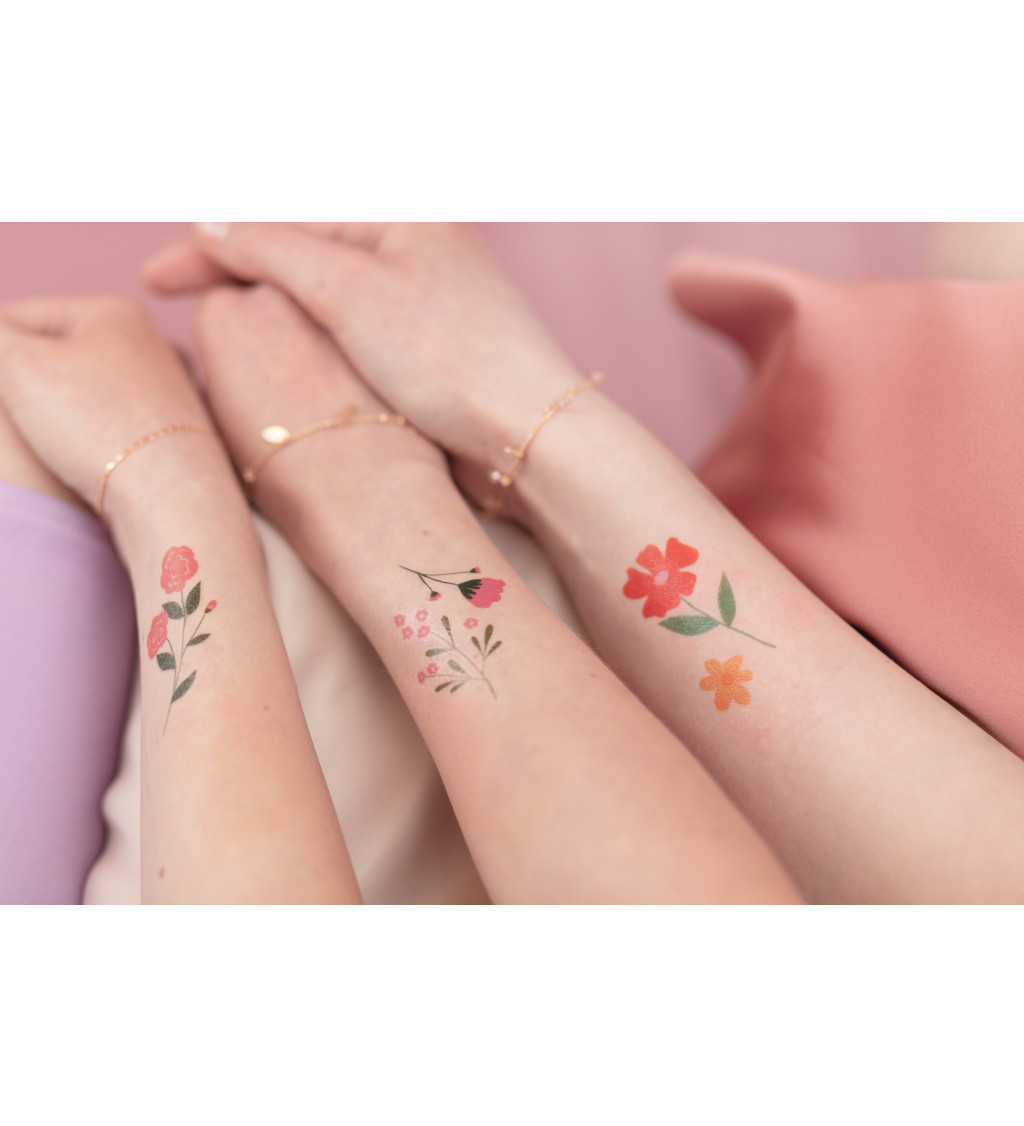Dočasné tetování motiv květin