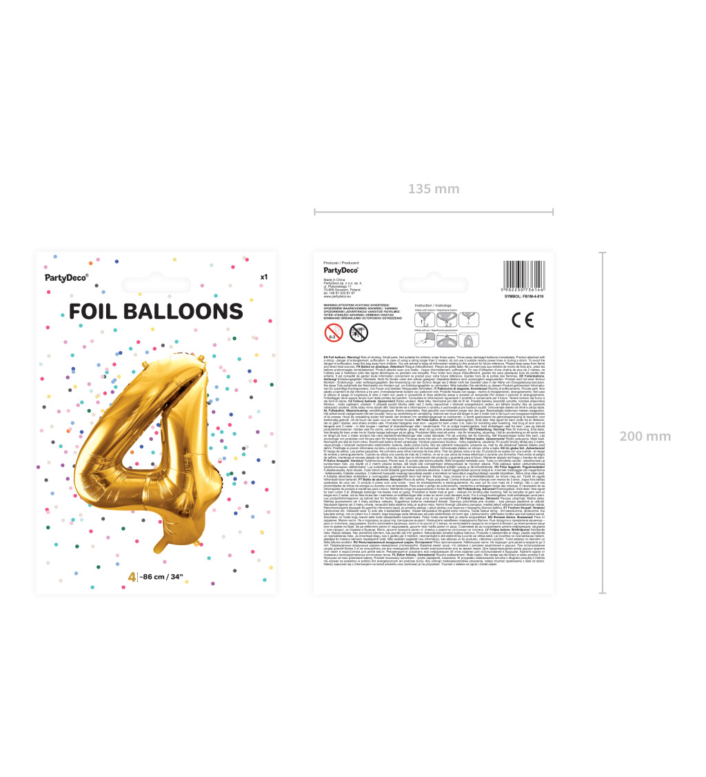 Fóliový balónek 4