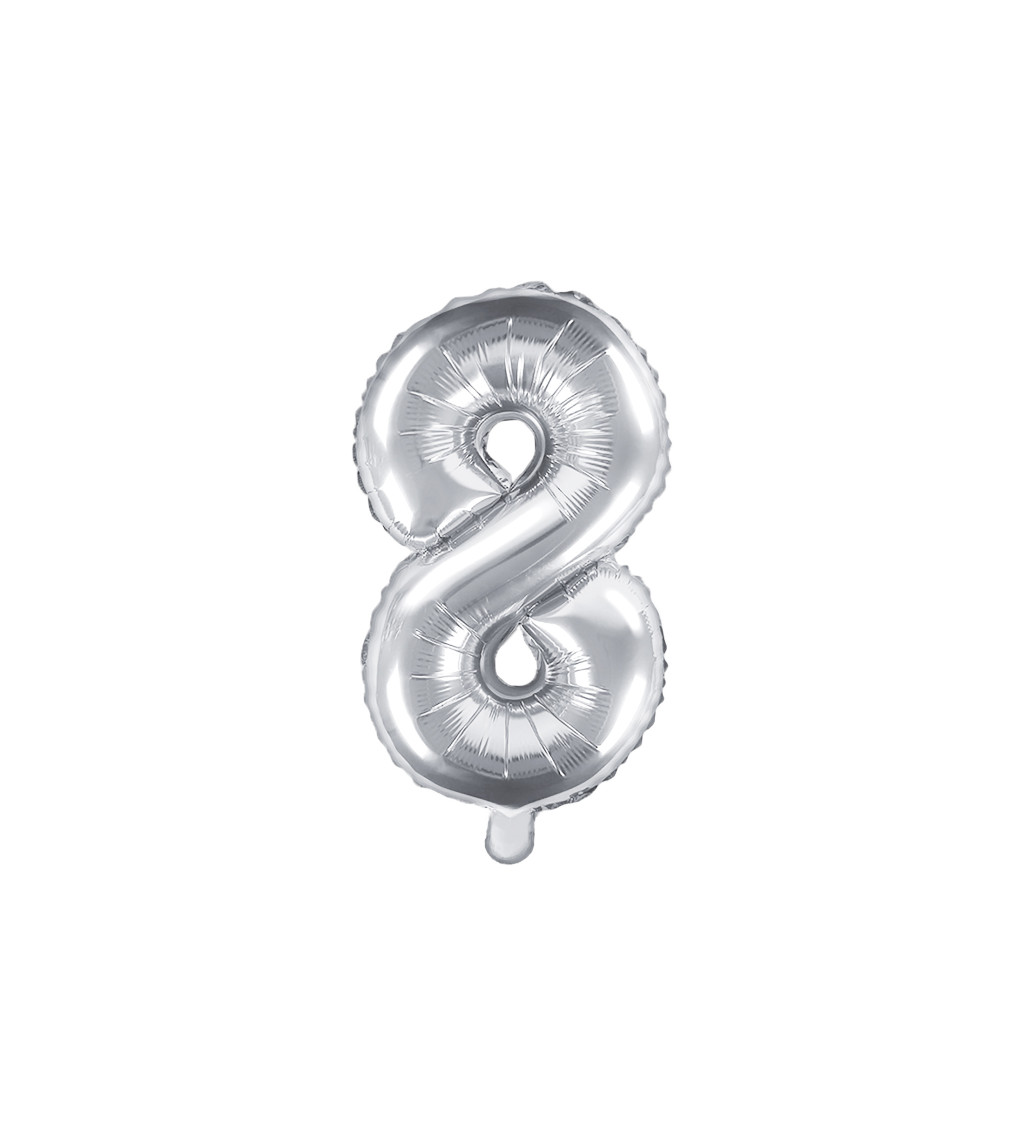 Fóliový balónek ve tvaru čísla "8"