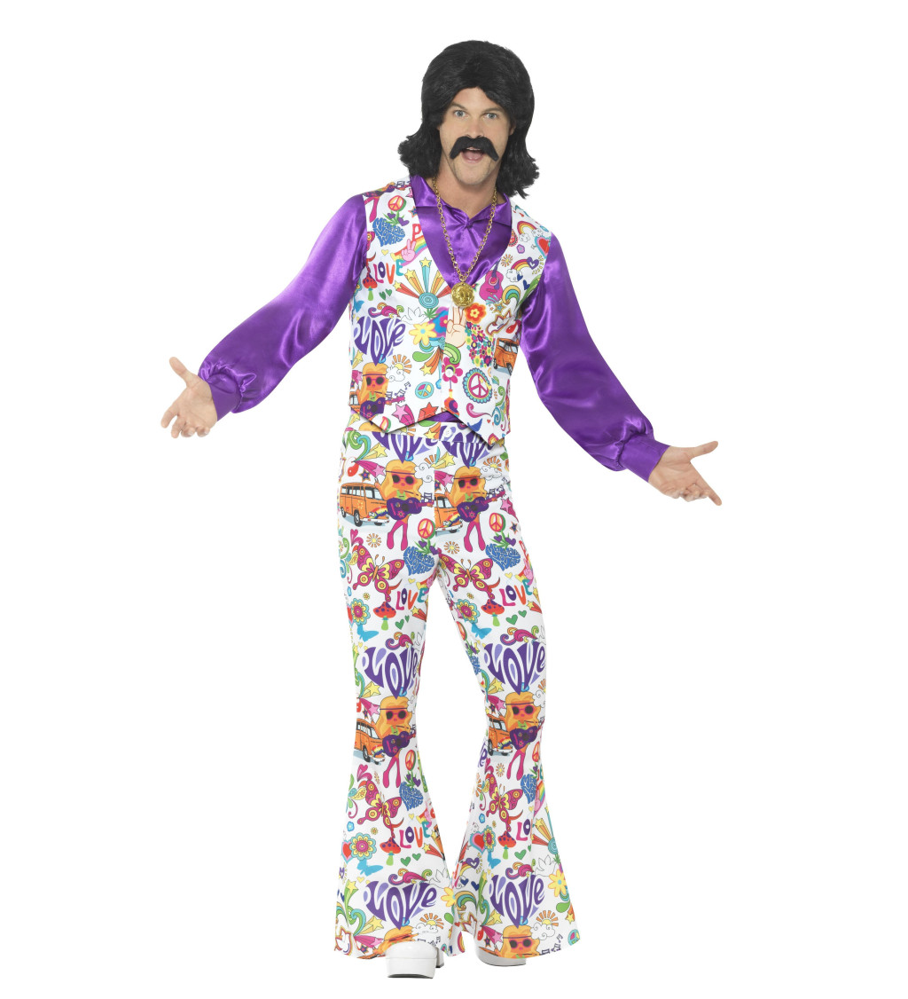 Pánský hippie kostým ve stylu 60. let