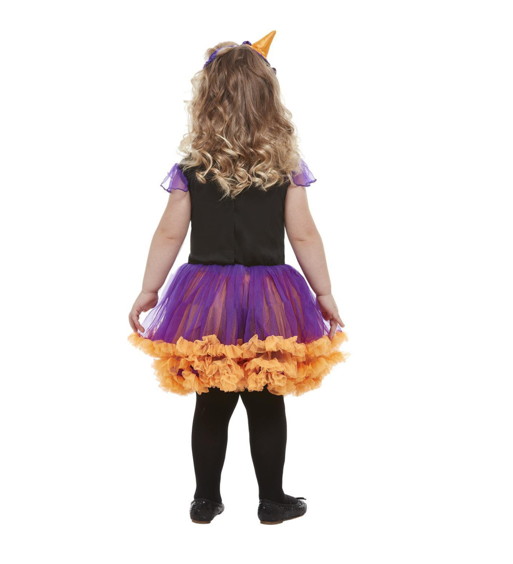 Dívčí kostým Dýňová čarodějka