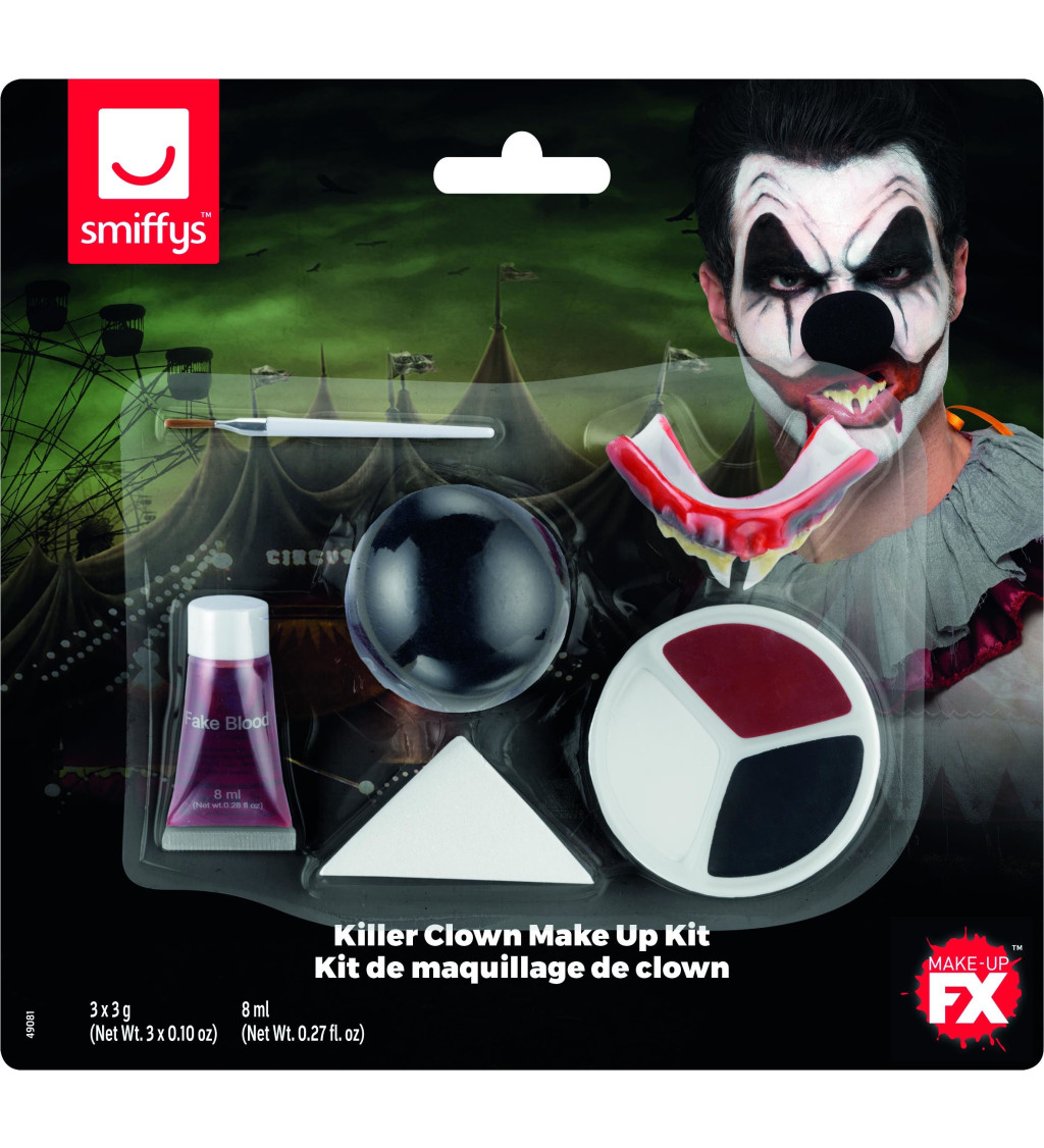 Zabijácký klaun - Make-up sada