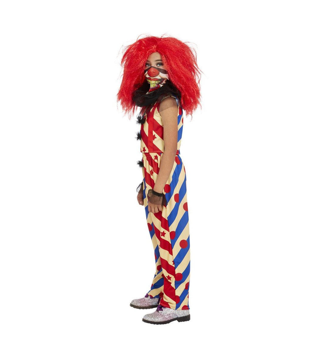 Dívčí kostým Pološílená klaunice