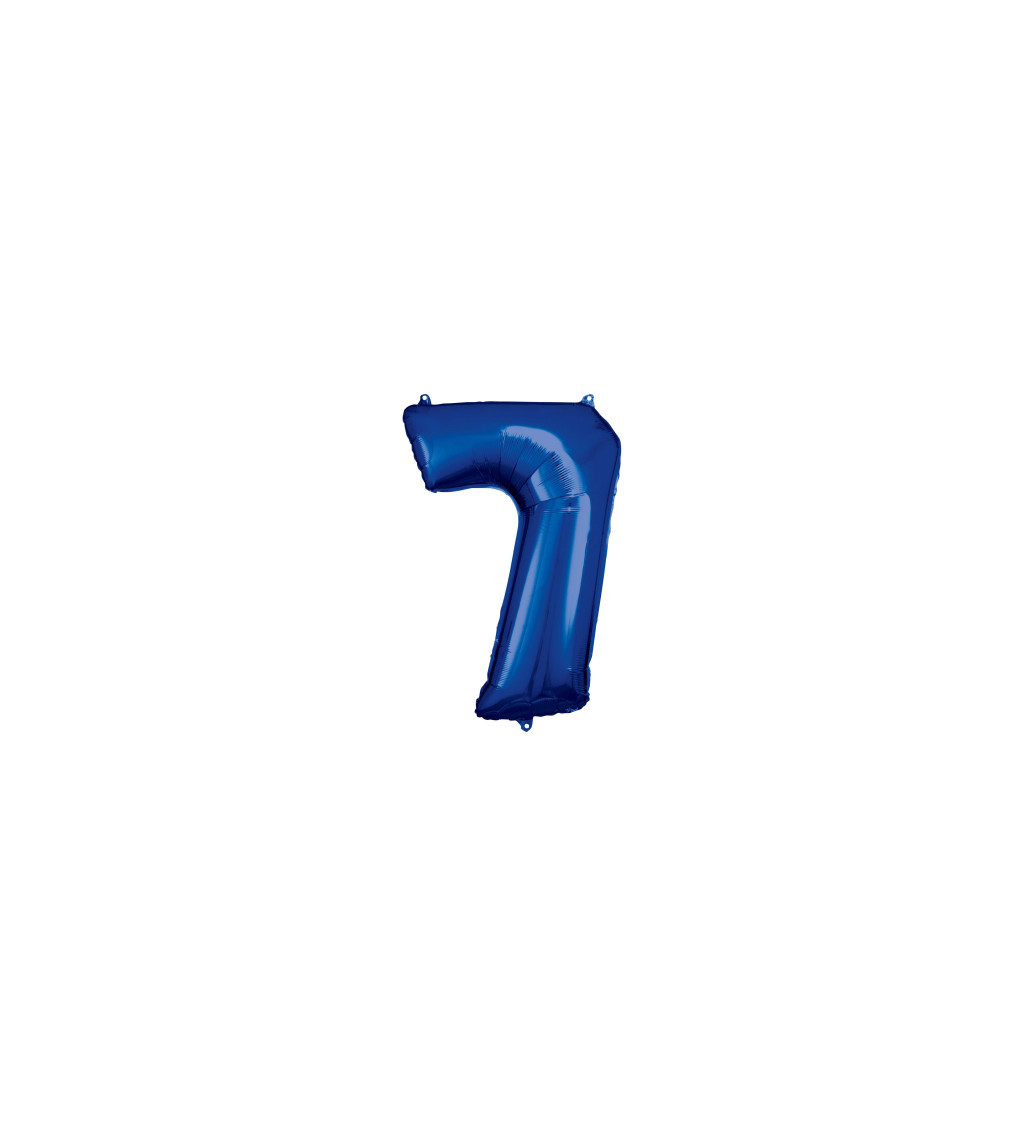 Fóliová číslice 7 balónek tmavě modrý