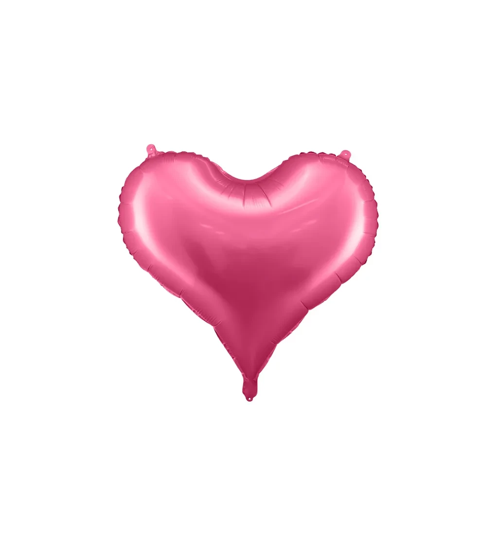 Balónek růžové srdce fóliové