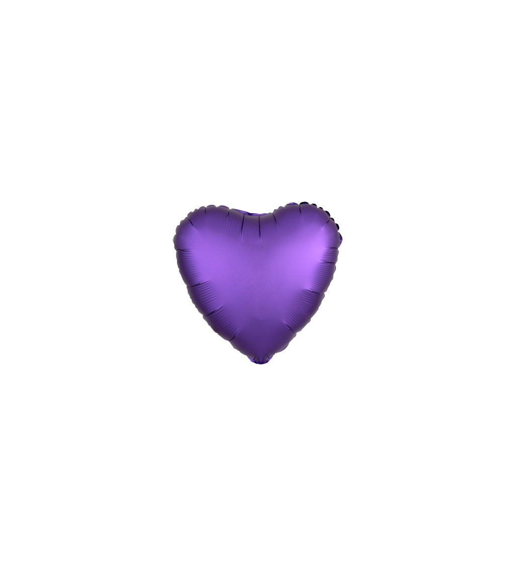 Fóliový balónek - fialové srdce