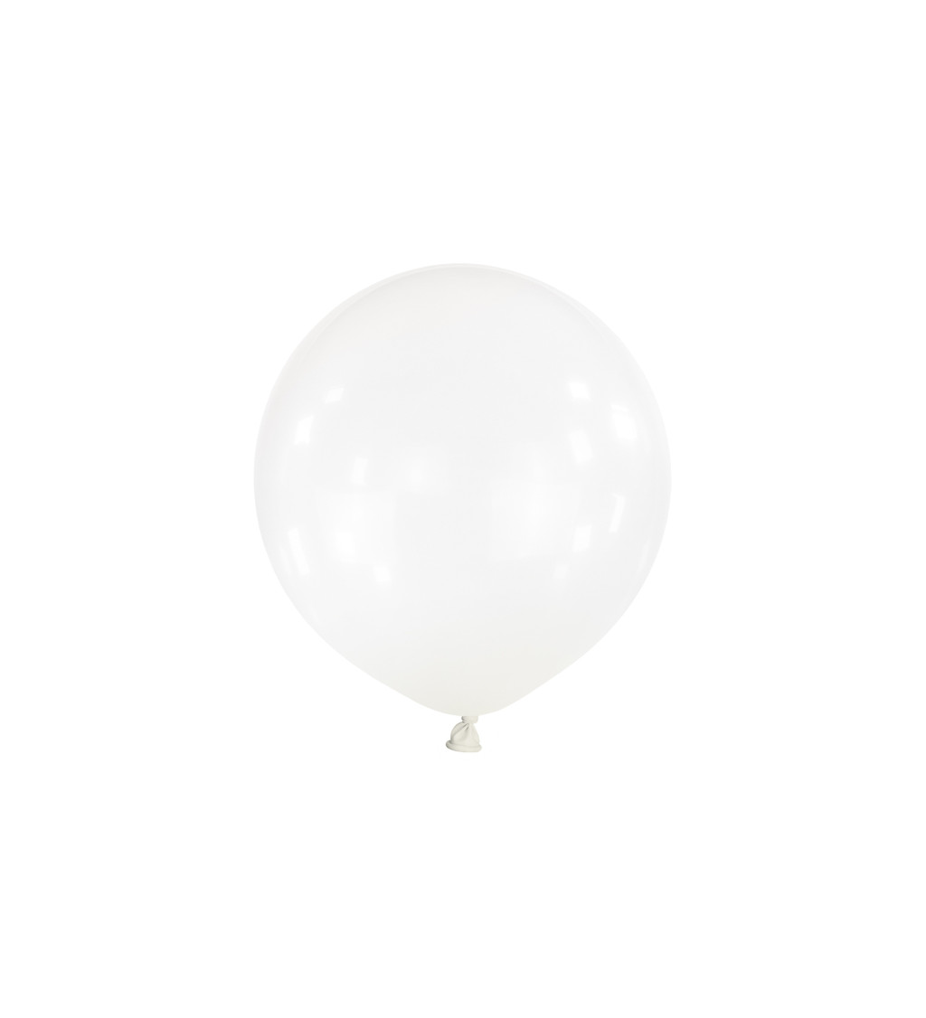 Bílé velké balónky