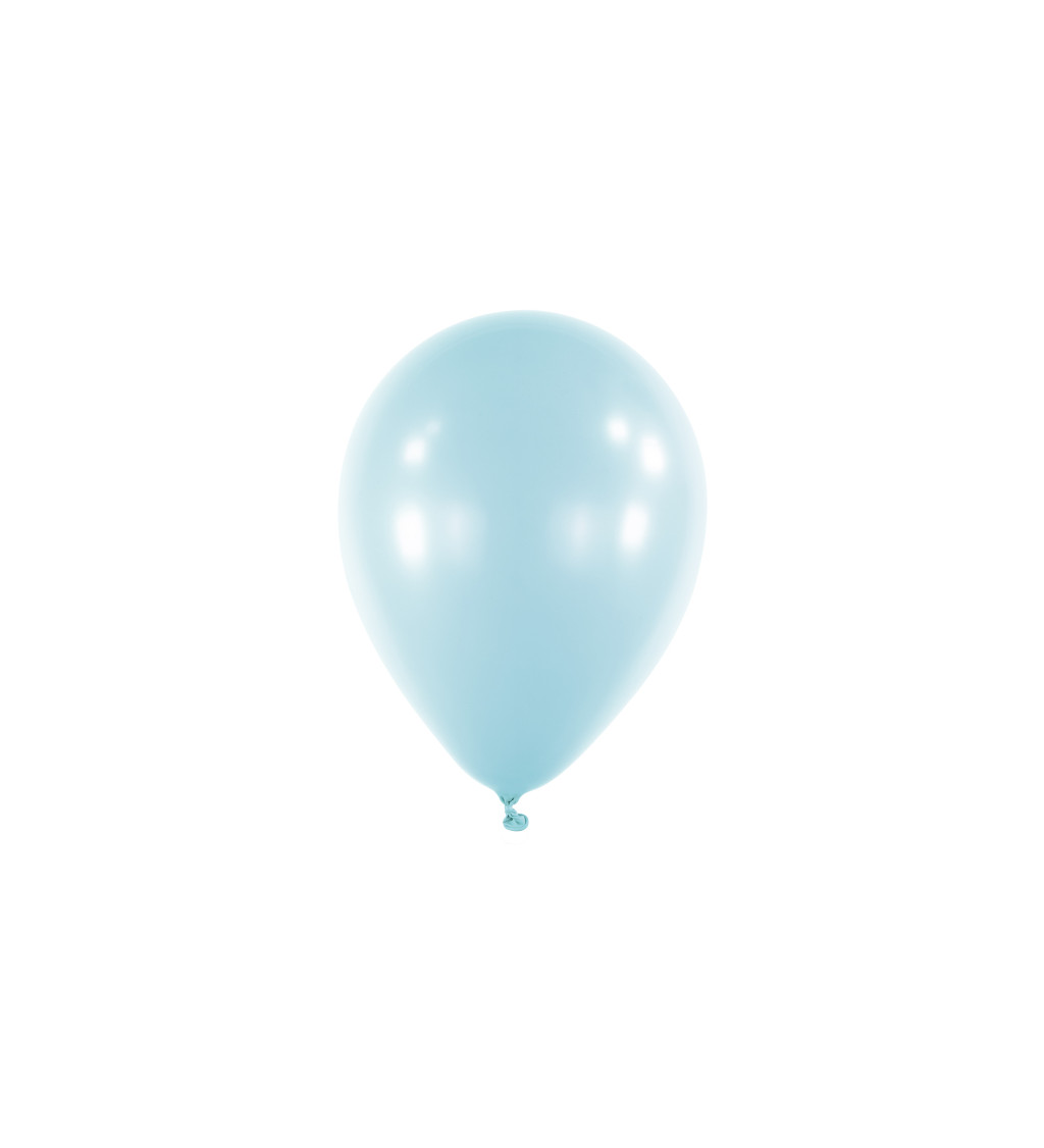 Světle modré balóny