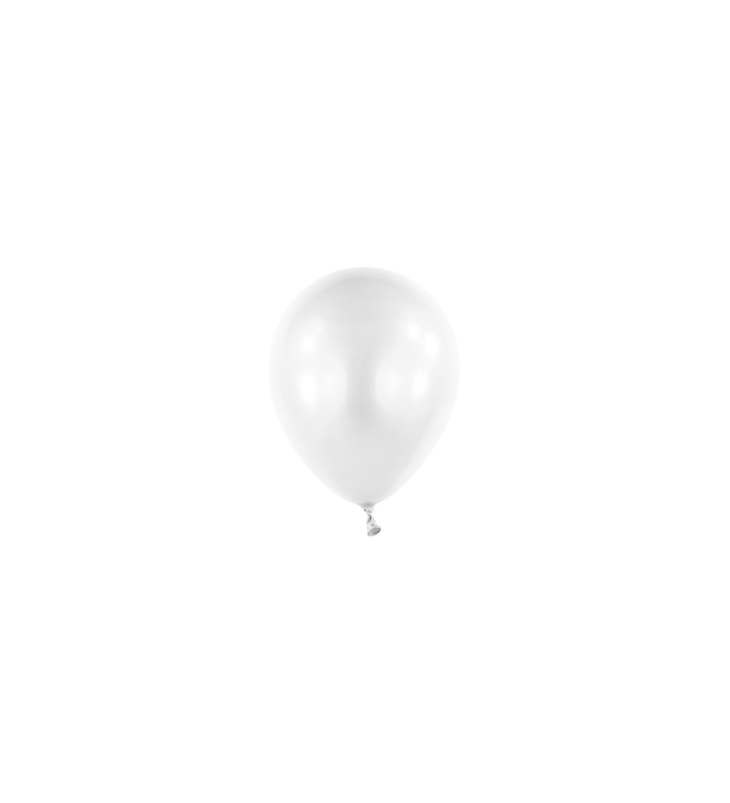 Bílé perleťové balónky