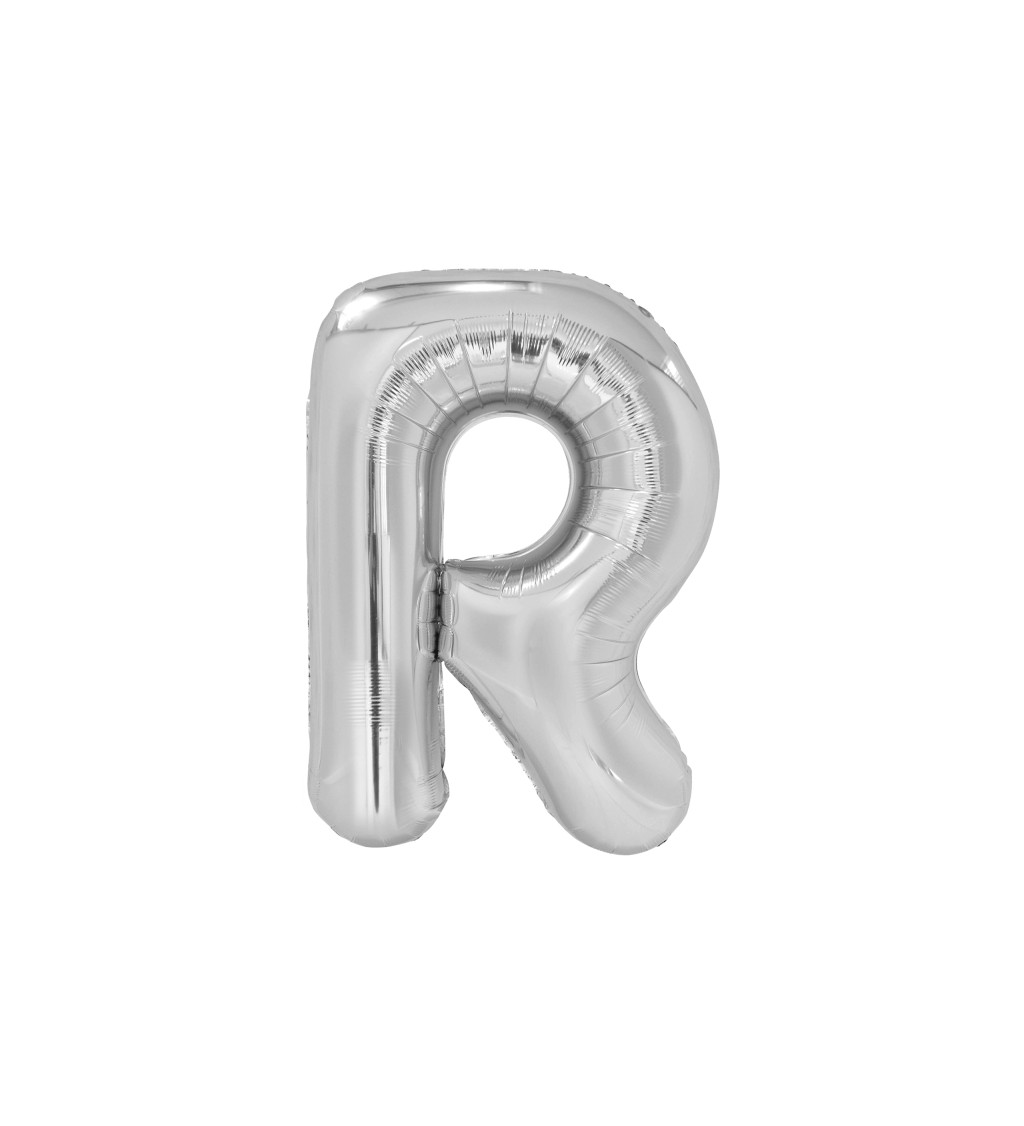 Stříbrný balón - písmeno R