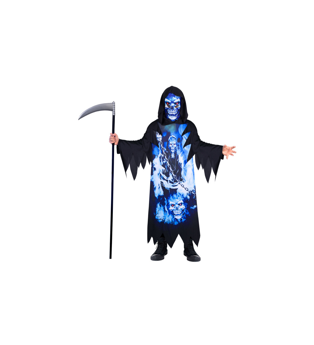 Dětský kostým - modrá smrtka