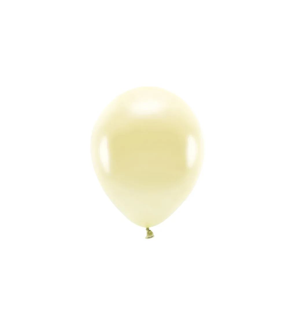 ECO latexové balónky - metalická žlutá